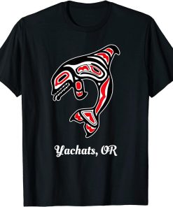Native American Yachats OR Red Orca Killer Whale T-Shirt
