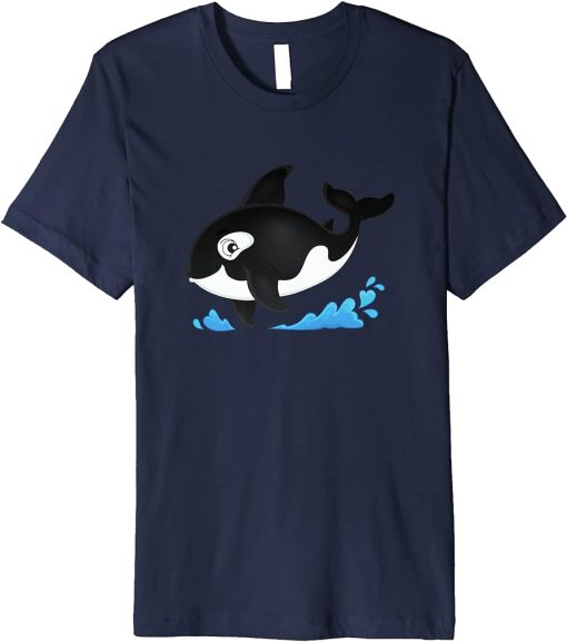 Cool Orcas Killer Whale Cute Ocean Orca Lover Men Women Premium T-Shirt