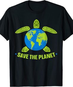 Save The Planet Turtle World Environmental T-Shirt