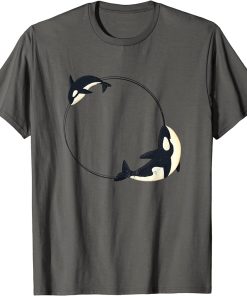 Cute Orca Design Funny Sea Animal Whale Orcas Men Women T-Shirt