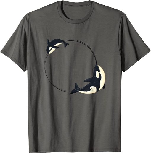Cute Orca Design Funny Sea Animal Whale Orcas Men Women T-Shirt