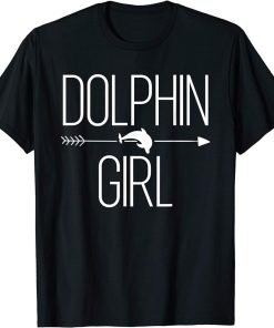 Dolphin Girl Gift For Women Beluga Fish Orca Lover T-Shirt