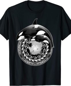 Cute Orca Whales Samoa Polynesian Orcas T-Shirt