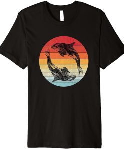 Orca Whale Vintage Family Retro Killer Orcas Women Kids Premium T-Shirt